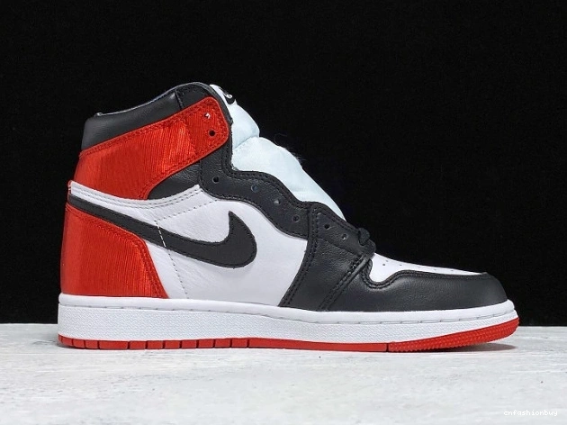 CD0461-016 Air Jordan 1 Toe High Retro Black Satin 1116